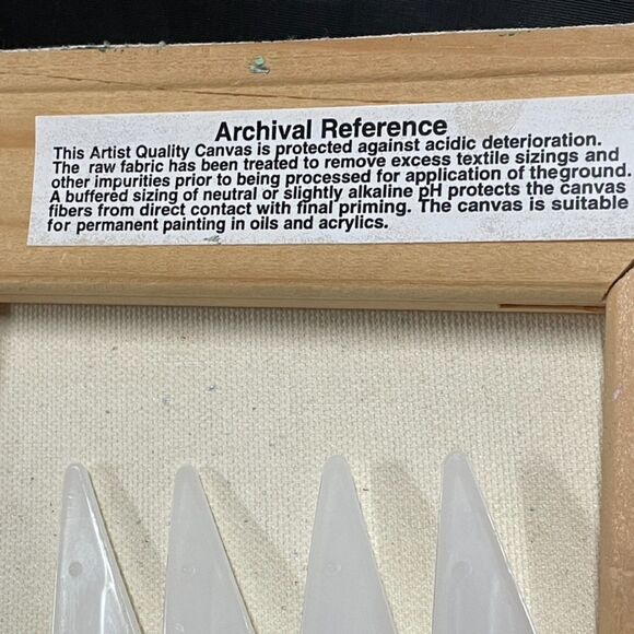 Handpainted Canvas, Spring Walk in Eastern NC 10" x 8" - Picture 4 of 7